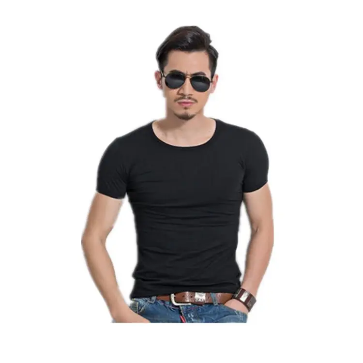 Men White Short Sleeve V-Neck T-Shirt 2020 - Image 17