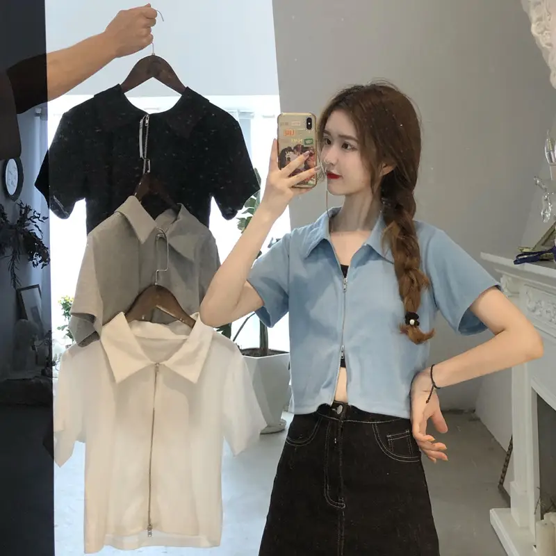 Women Slim Fit Short Sleeve T-Shirt Summer 2025 - Image 6
