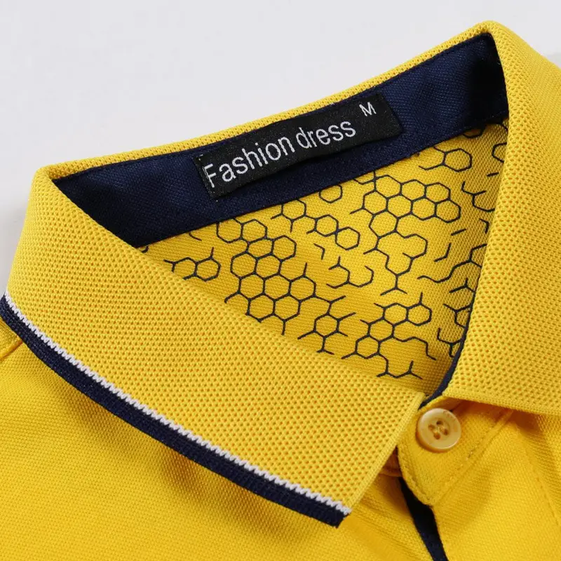 Blue Color Lapel Polo Shirt with Embroidered Logo for Men & Women - Image 13