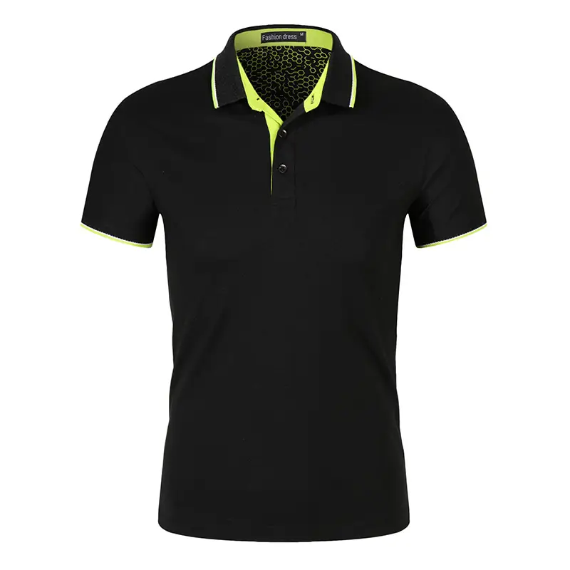 Blue Color Lapel Polo Shirt with Embroidered Logo for Men & Women - Image 4