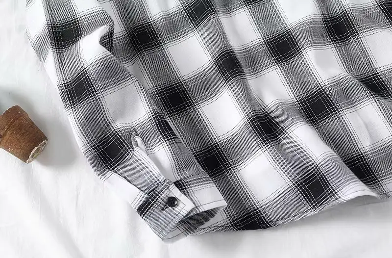 Men's Yellow Plaid Long Sleeve Shirt Korean Style — feature 36