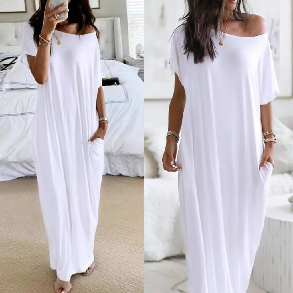 White Butterfly Print Long Sleeve Dress for Women - Image 6