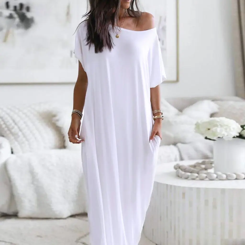 White Butterfly Print Long Sleeve Dress for Women — feature 12