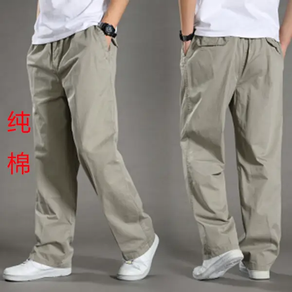 Men's Ankle-Length Korean Style Trousers Loose Large Fit - Image 5