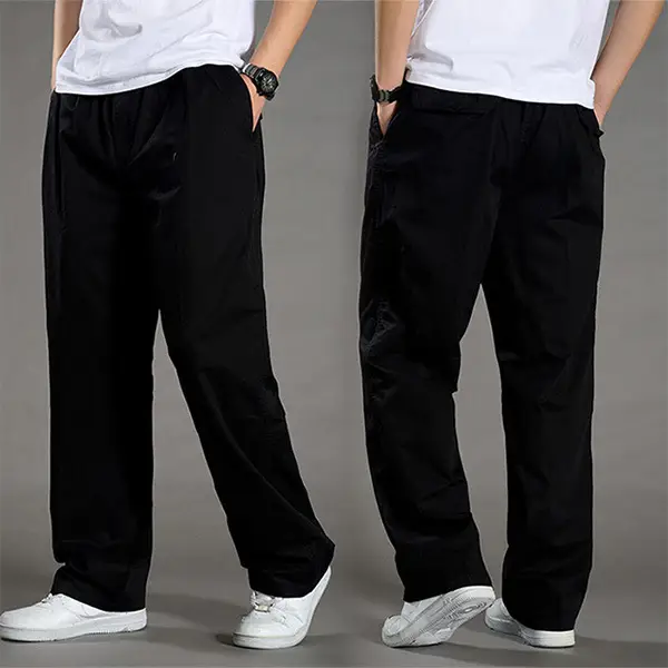 Men's Ankle-Length Korean Style Trousers Loose Large Fit - Image 3
