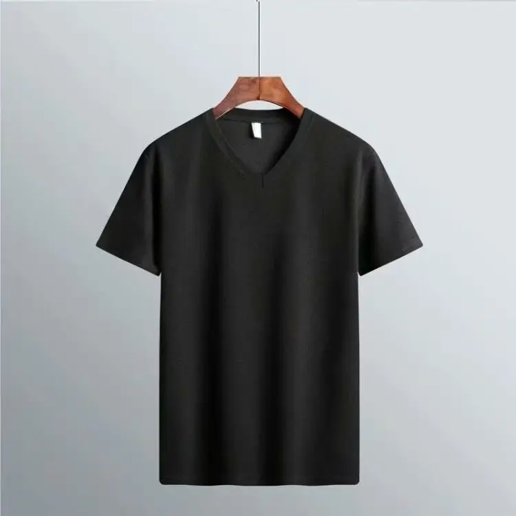 Men's White Short Sleeve T-Shirt Large Size - Image 7