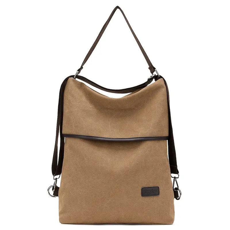 Blue Canvas Crossbody Bag for Women Large Capacity - Image 3