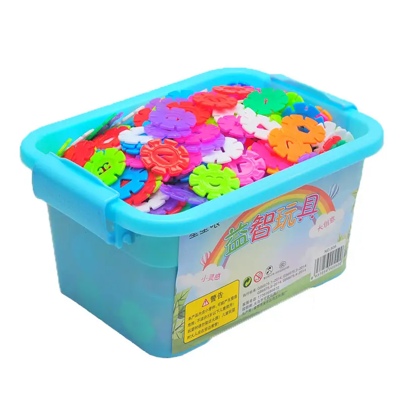 Bulk Rainbow Snowflake Building Blocks for Kids 2-3y - Image 28