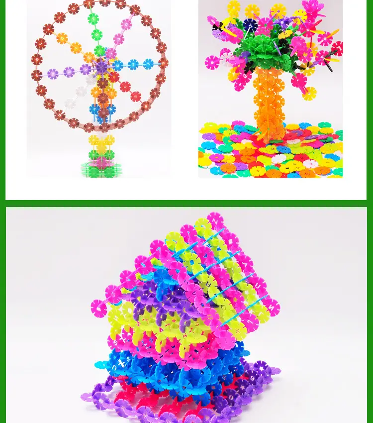 Bulk Rainbow Snowflake Building Blocks for Kids 2-3y — feature 18
