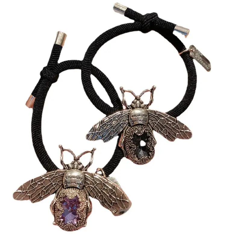 Bee Hair Ring Korean Style Silver Plated - Image 9