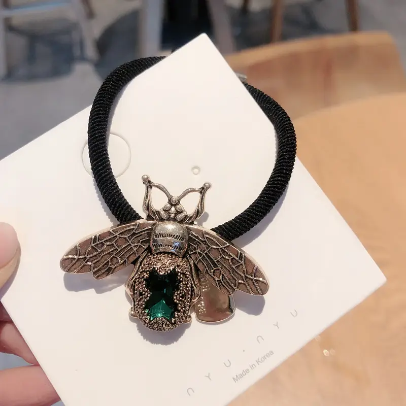 Bee Hair Ring Korean Style Silver Plated - Image 4