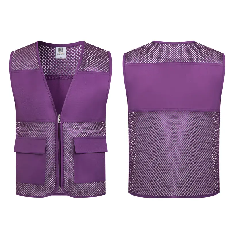 Yellow Mesh Volunteer Vest for Kids Summer Wear - Image 11