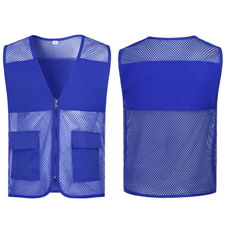 Yellow Mesh Volunteer Vest for Kids Summer Wear - Image 3