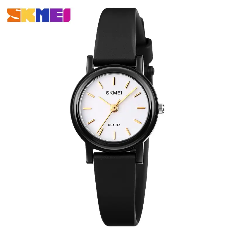 Small Black Dial Quartz Watch for Girls Ladies Fashion