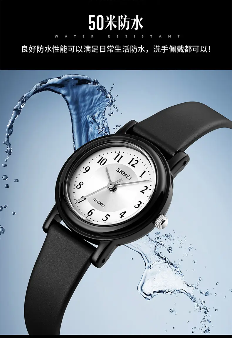Small Black Dial Quartz Watch for Girls Ladies Fashion — feature 10