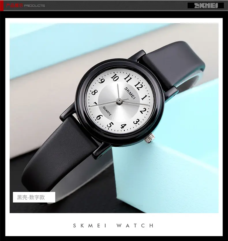 Small Black Dial Quartz Watch for Girls Ladies Fashion — feature 16