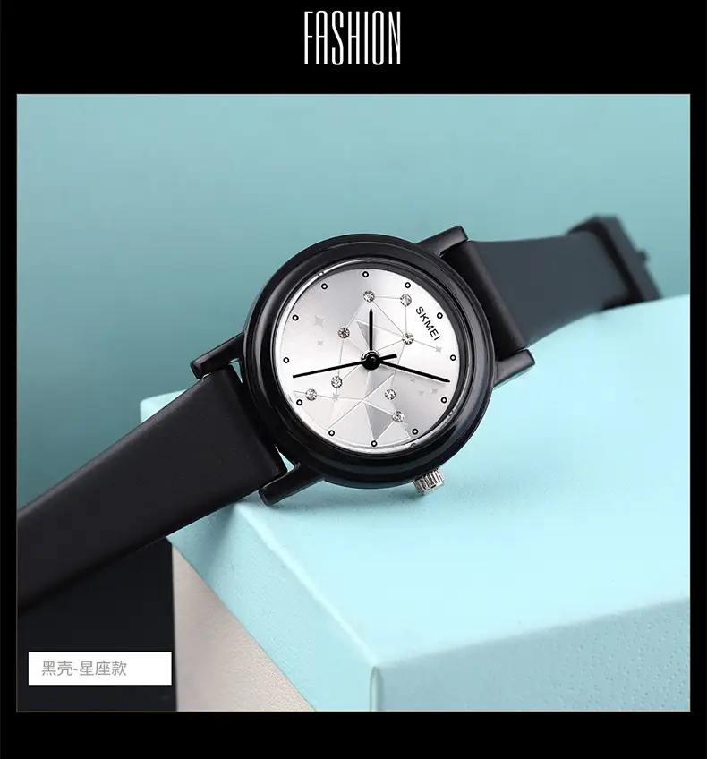 Small Black Dial Quartz Watch for Girls Ladies Fashion — feature 18