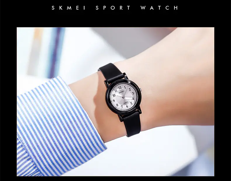Small Black Dial Quartz Watch for Girls Ladies Fashion — feature 23