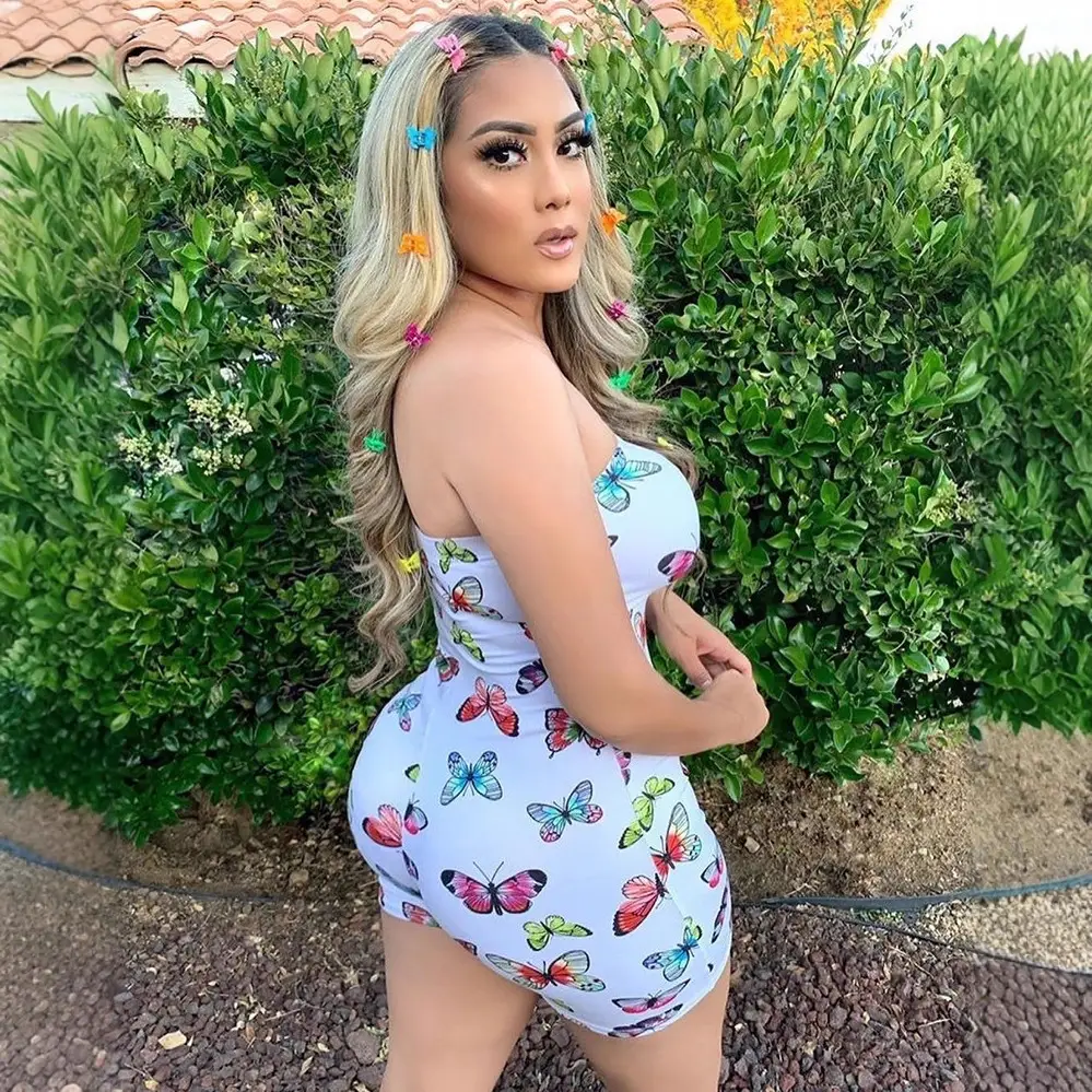 Spotless Printed Butterfly Shorts Set for Women - Image 7