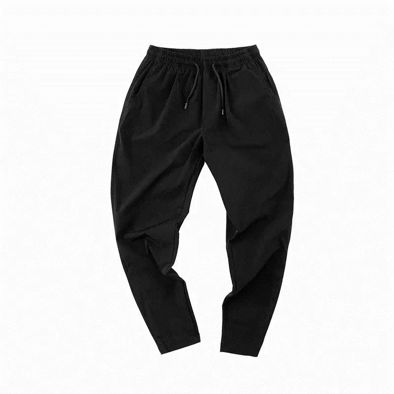 Men's Black Slim Fit Casual Pants Spring Summer 2020 - Image 12