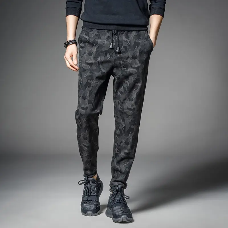 Men Camouflage Nine Point Pants Casual Sports Wear - Image 3