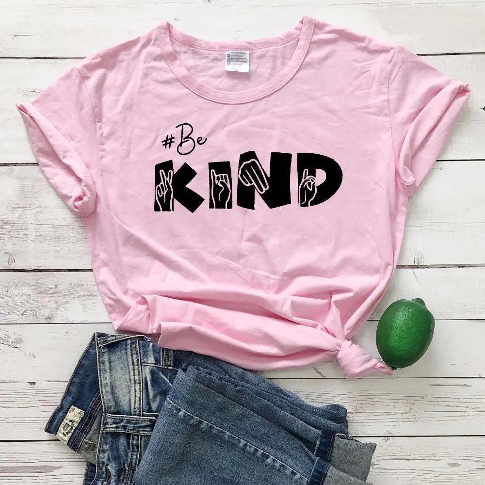 Be Kind Short Sleeve T-Shirt Yellow - Image 5