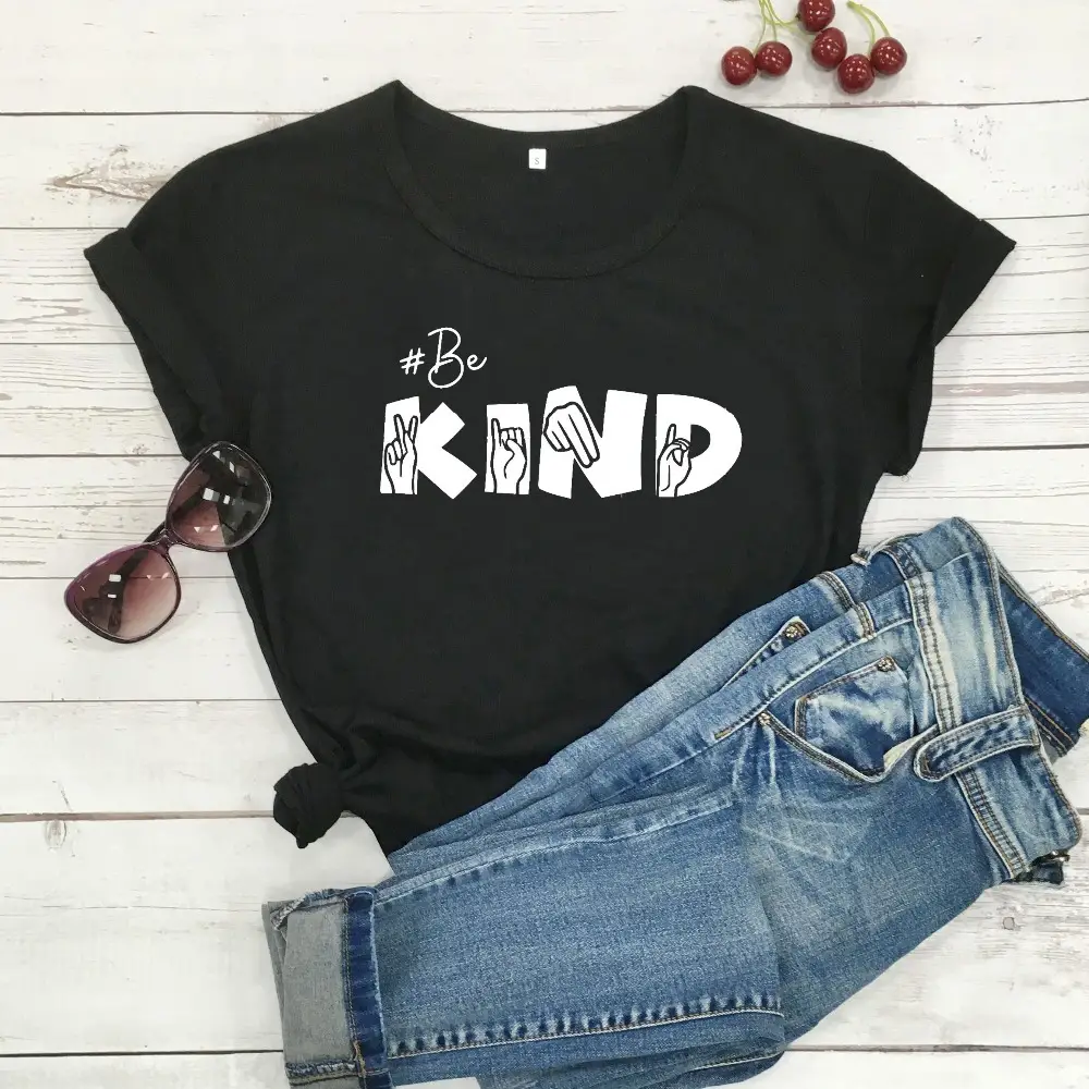 Be Kind Short Sleeve T-Shirt Yellow - Image 2