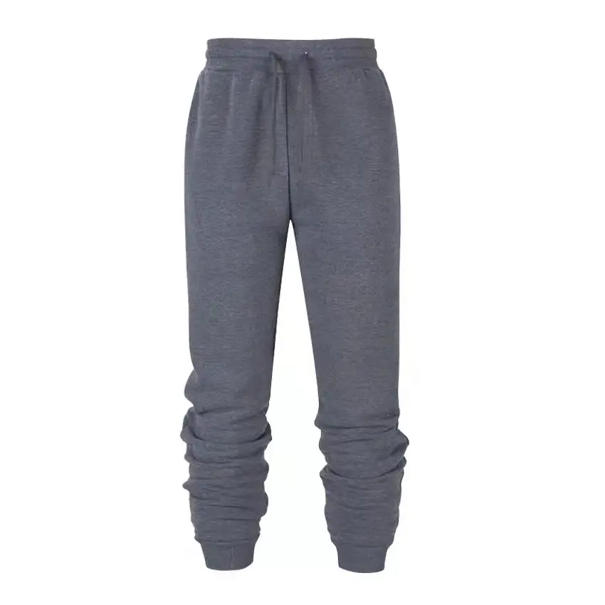 Men Grey Sweatpants Autumn Winter Loose Casual Pants - Image 17
