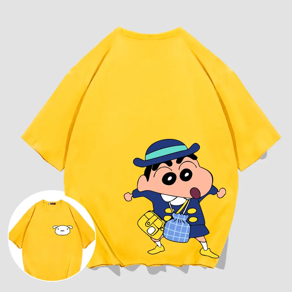 Pink Cartoon Print T-Shirt for Women Men Summer Wear - Image 3