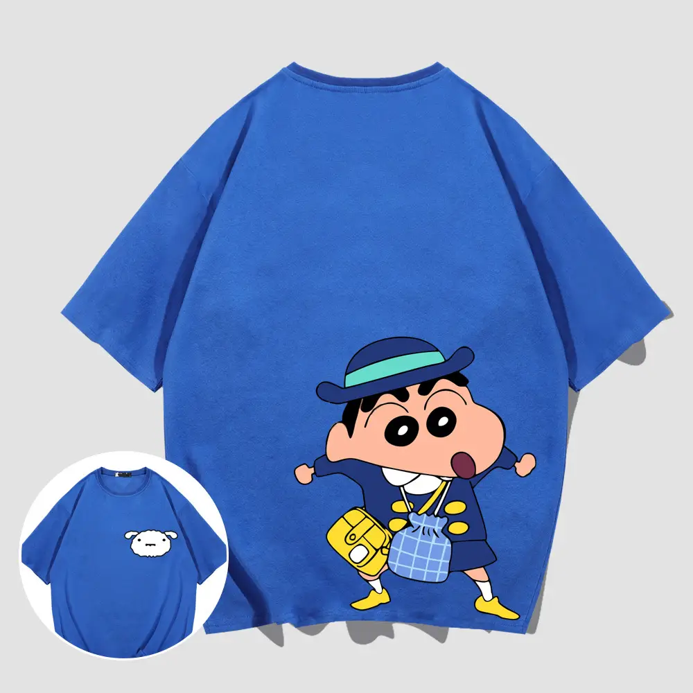 Pink Cartoon Print T-Shirt for Women Men Summer Wear - Image 5