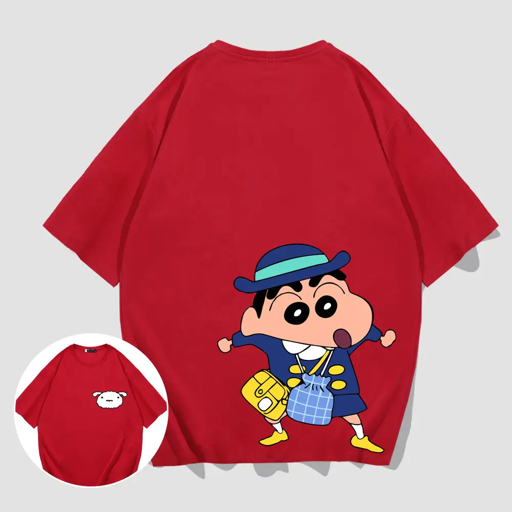 Pink Cartoon Print T-Shirt for Women Men Summer Wear - Image 4