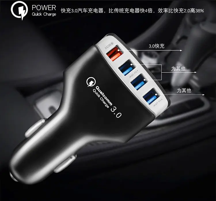 Smart Car 4-Port USB Charger 2.4A Fast Charging — feature 7