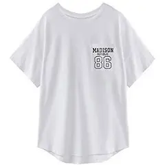 Women Madison 1986 Printed T-Shirt Olive Green Loose Fit - Image 2