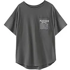 Women Madison 1986 Printed T-Shirt Olive Green Loose Fit - Image 3