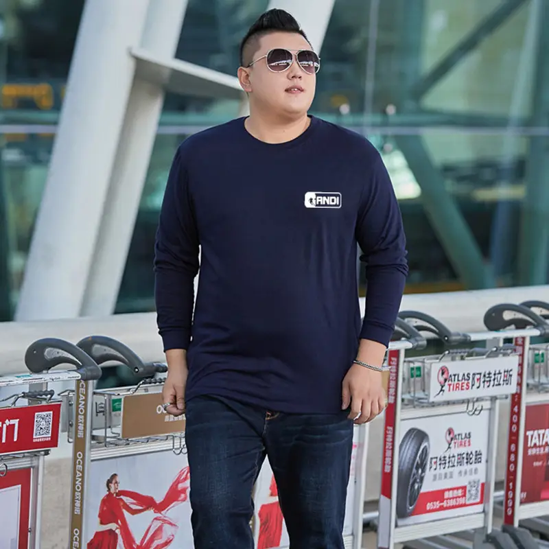 Men Long Sleeve T-Shirt White Casual Wear - Image 6