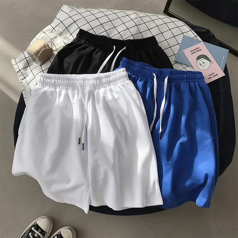Men Green Japanese Style Loose Shorts Summer Casual Pants