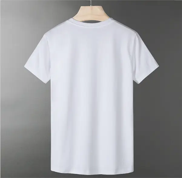 Men's White Plain T-Shirt Casual Summer Wear — feature 9