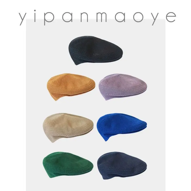 Women's Korean Style One Pan Hat Spring Autumn Beige - Image 11