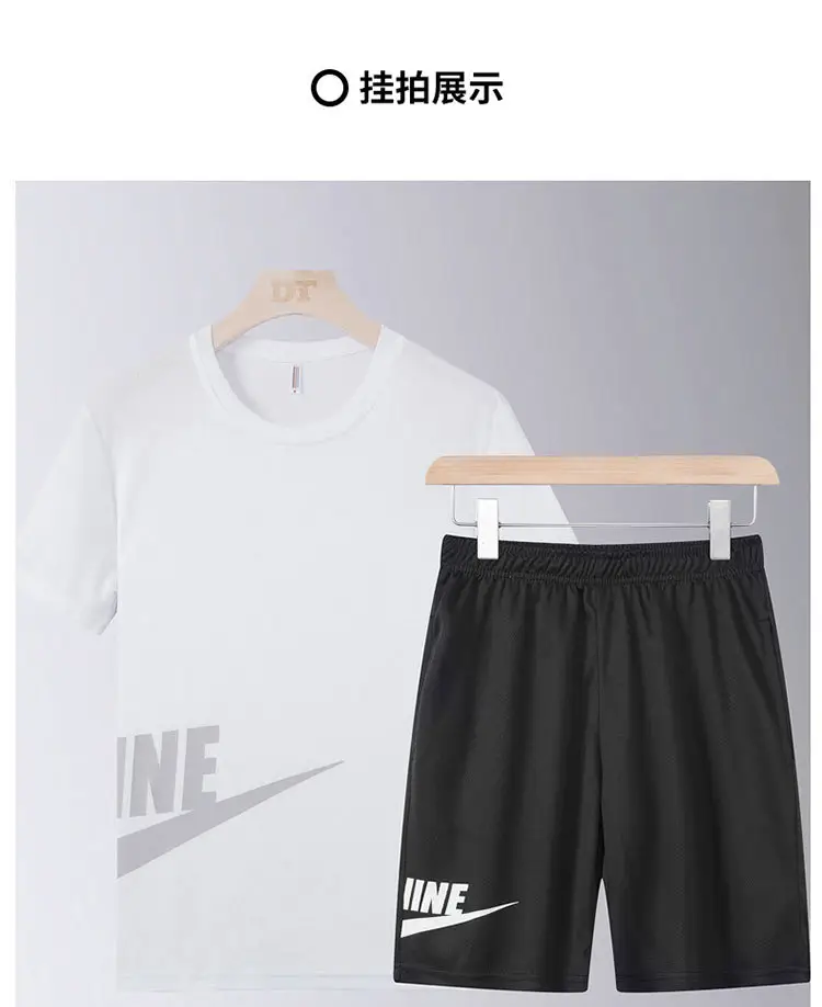 Men Crossbody Sports Suit White Black Nike 2021 Summer — feature 6