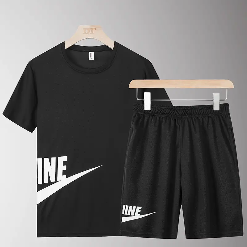 Men Crossbody Sports Suit White Black Nike 2021 Summer - Image 4