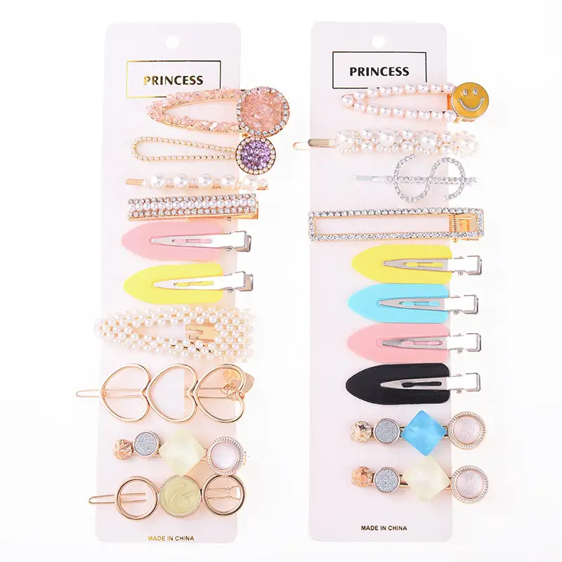 Korean Style Rhinestone Pearl Hairpin Set for Women - Image 31