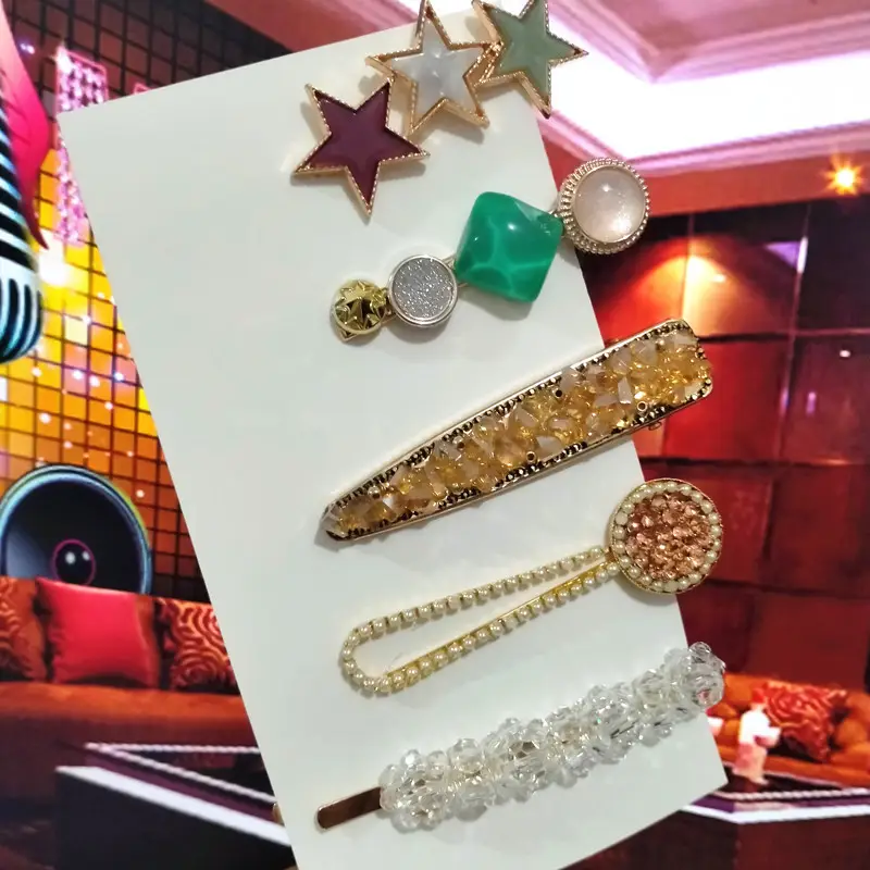 Korean Style Rhinestone Pearl Hairpin Set for Women - Image 13