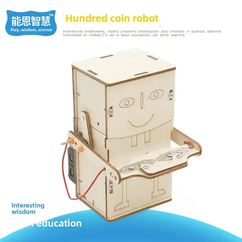 Kids Piano Music Box Wooden DIY Science Toy - Image 33