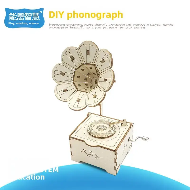 Kids Piano Music Box Wooden DIY Science Toy - Image 54