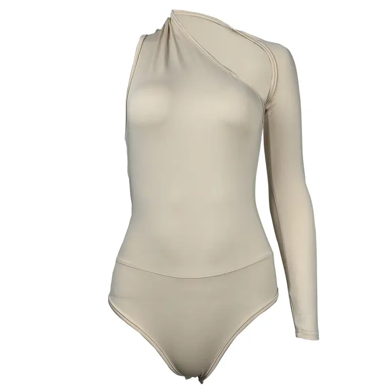 Black Backless Long Sleeve Bodysuit for Women - Image 9