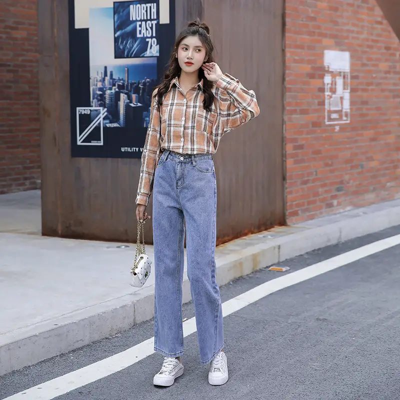 Women's Wide Leg Jeans 2025 Spring Autumn Loose Fit - Image 5