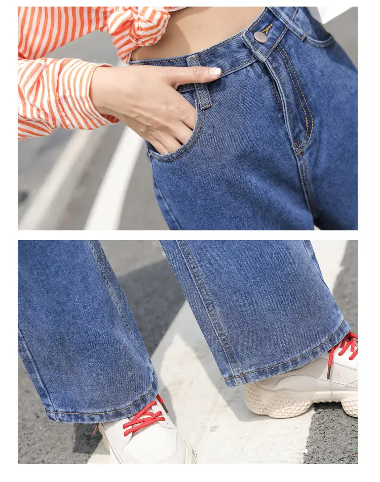 Women's Wide Leg Jeans 2025 Spring Autumn Loose Fit — feature 25