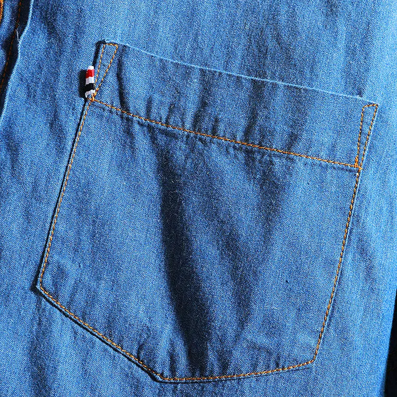 Men's Light Blue Pure Cotton Short Sleeve Shirt