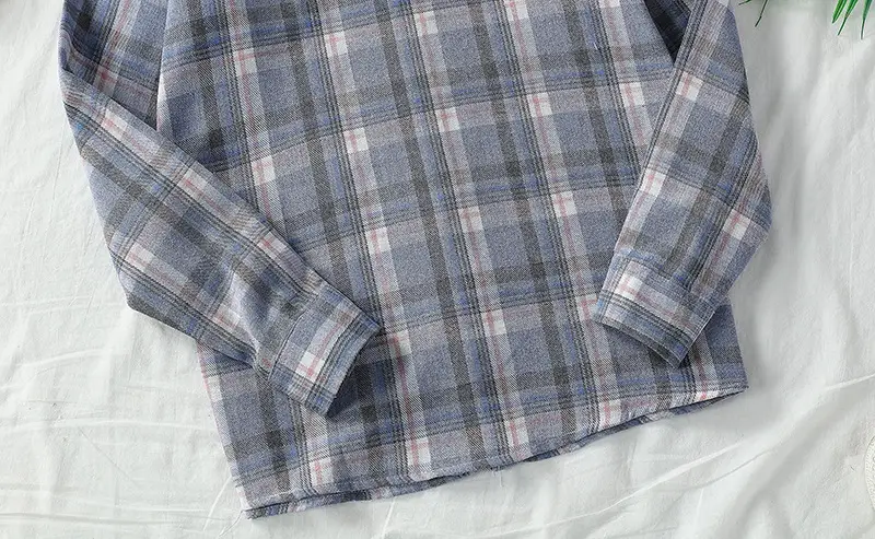 Long Sleeve Plaid Shirt for Men Casual Wear - Image 4