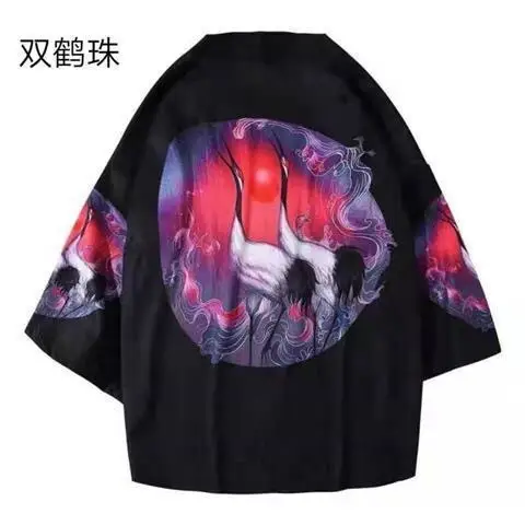 AliExpress Dragon Print Robe for Men Women Black White - Image 6